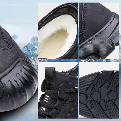 David™ - Baskets d'hiver pour hommes avec doublure en fausse fourrure